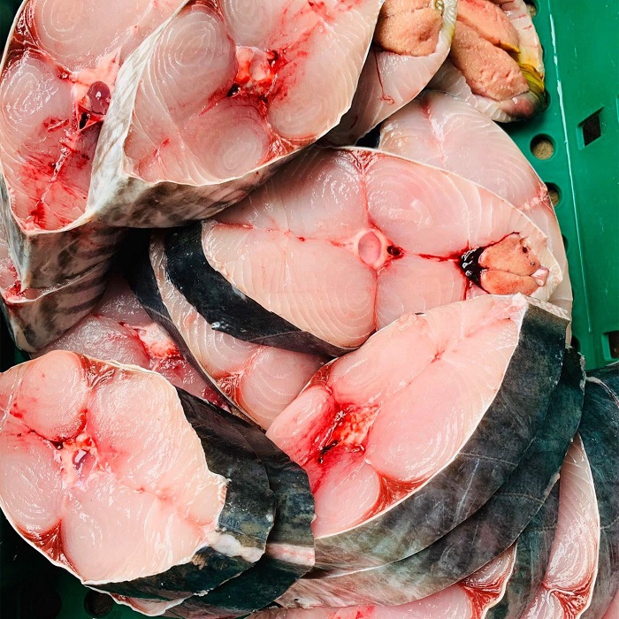 Cá thu tươi cắt khúc - thịt cá thơm ngon nhiều chất dinh dưỡng